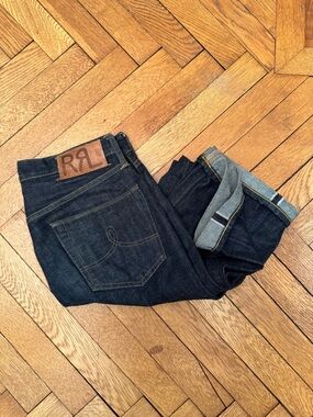 RRL Ralph Lauren 28x32 Selvedge Raw Denim Jeans Made in USA Cotton Rare